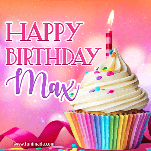 Happy Birthday Max - Lovely Animated GIF