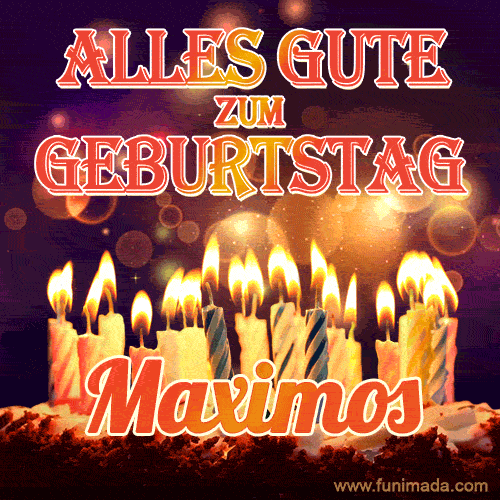 Alles Gute zum Geburtstag Maximos (GIF)