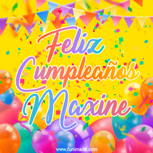 Feliz Cumpleaños Maxine (GIF)