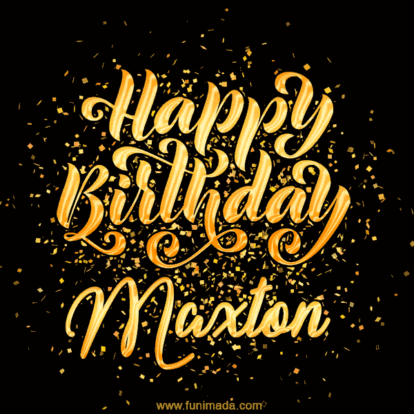 Happy Birthday Card for Maxton - Download GIF and Send for Free