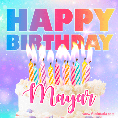 Funny Happy Birthday Mayar GIF