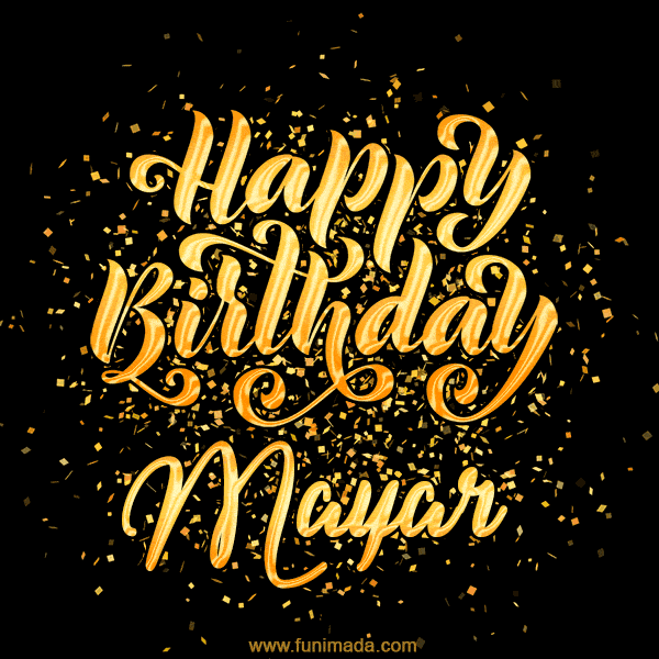 Happy Birthday Card for Mayar - Download GIF and Send for Free