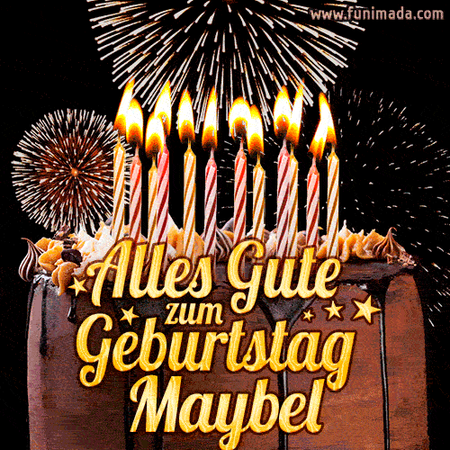 Alles Gute zum Geburtstag Maybel (GIF)