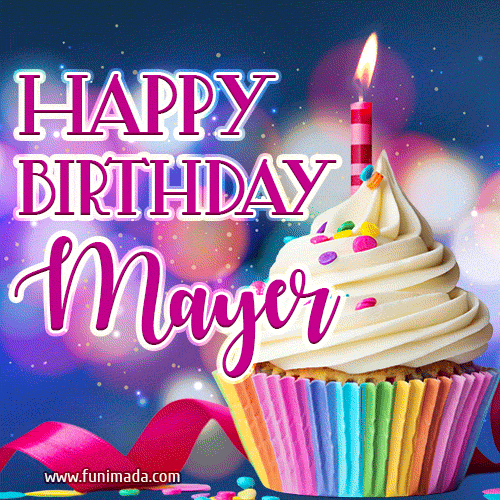 Happy Birthday Mayer - Lovely Animated GIF