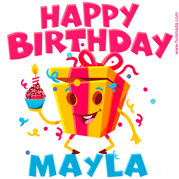 Funny Happy Birthday Mayla GIF