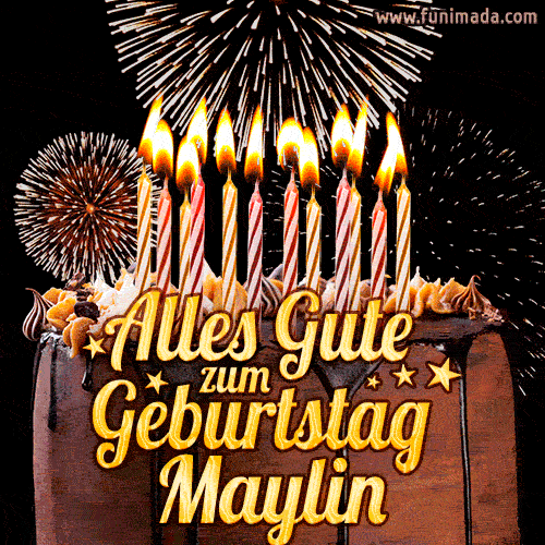 Alles Gute zum Geburtstag Maylin (GIF)