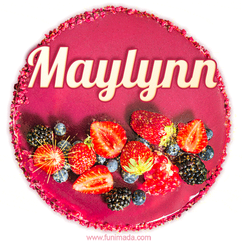 Happy Birthday Cake with Name Maylynn - Free Download