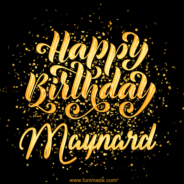 Happy Birthday Card for Maynard - Download GIF and Send for Free