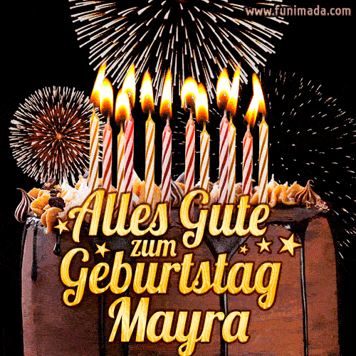 Alles Gute zum Geburtstag Mayra (GIF)