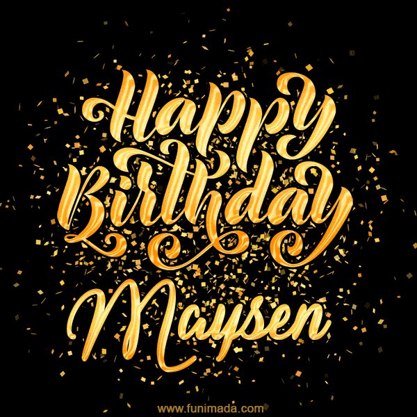 Happy Birthday Card for Maysen - Download GIF and Send for Free