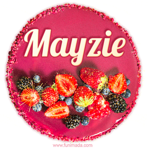 Happy Birthday Cake with Name Mayzie - Free Download