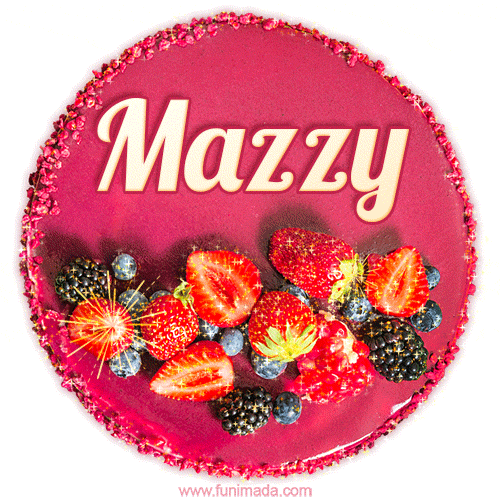 Happy Birthday Cake with Name Mazzy - Free Download