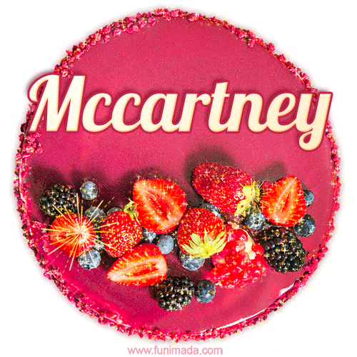 Happy Birthday Cake with Name Mccartney - Free Download