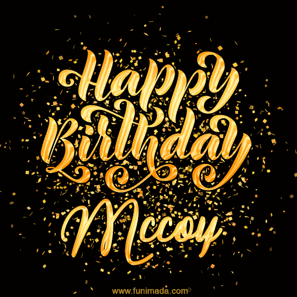 Happy Birthday Card for Mccoy - Download GIF and Send for Free