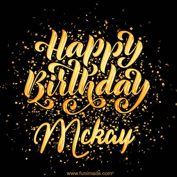 Happy Birthday Card for Mckay - Download GIF and Send for Free