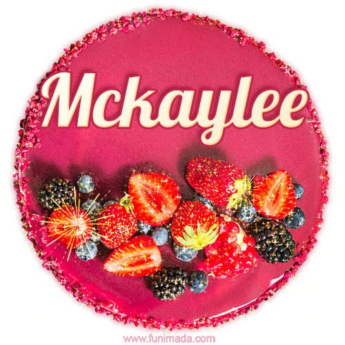 Happy Birthday Cake with Name Mckaylee - Free Download
