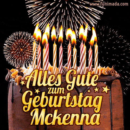 Alles Gute zum Geburtstag Mckenna (GIF)