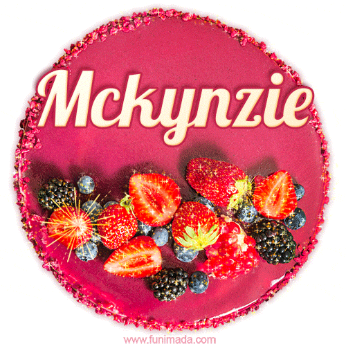 Happy Birthday Cake with Name Mckynzie - Free Download