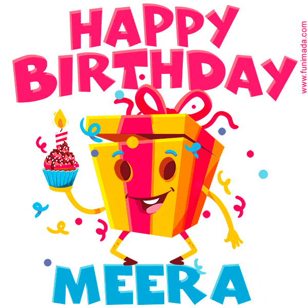 Funny Happy Birthday Meera GIF