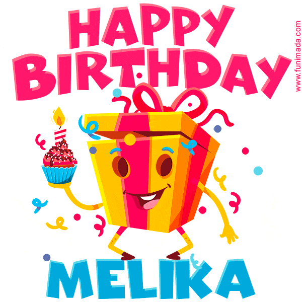 Funny Happy Birthday Melika GIF