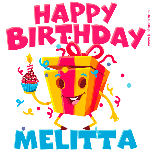 Funny Happy Birthday Melitta GIF