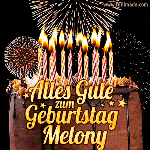 Alles Gute zum Geburtstag Melony (GIF)