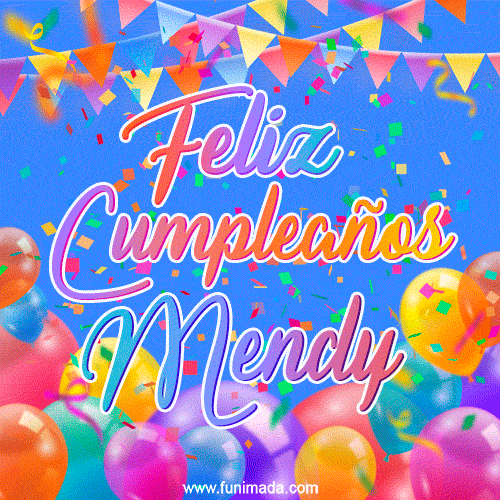 Feliz Cumpleaños Mendy (GIF)