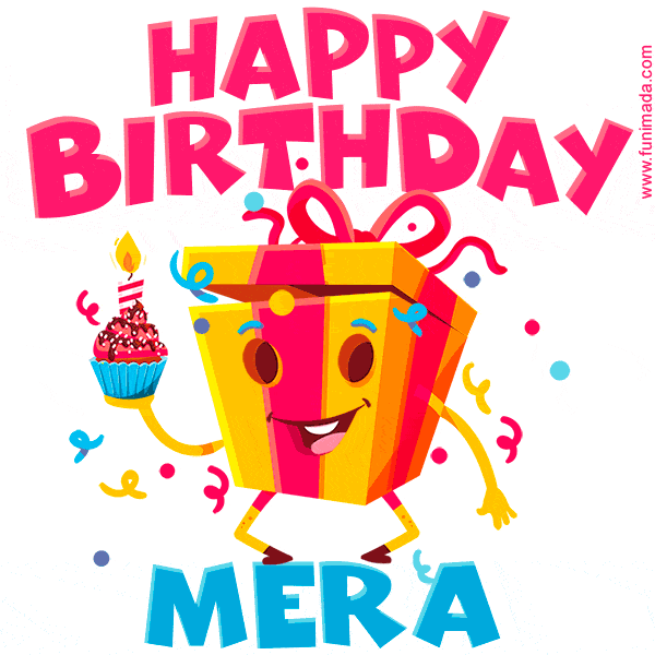 Funny Happy Birthday Mera GIF