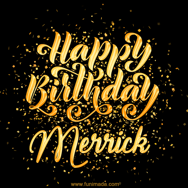 Happy Birthday Card for Merrick - Download GIF and Send for Free