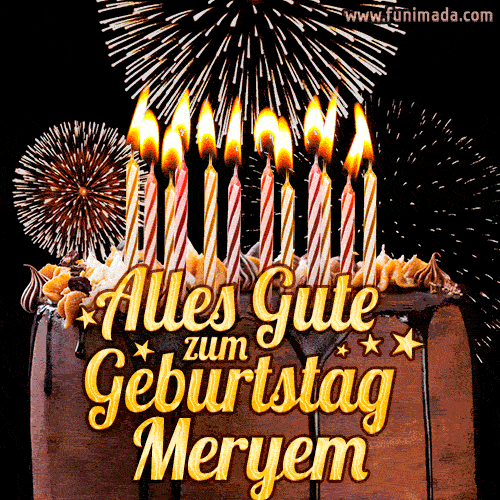 Alles Gute zum Geburtstag Meryem (GIF)