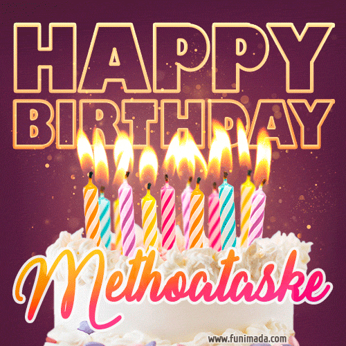 Methoataske - Animated Happy Birthday Cake GIF Image for WhatsApp