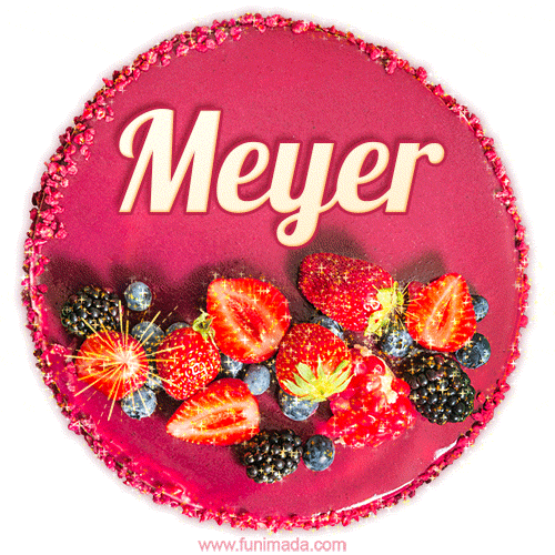 Happy Birthday Cake with Name Meyer - Free Download