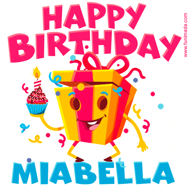 Funny Happy Birthday Miabella GIF