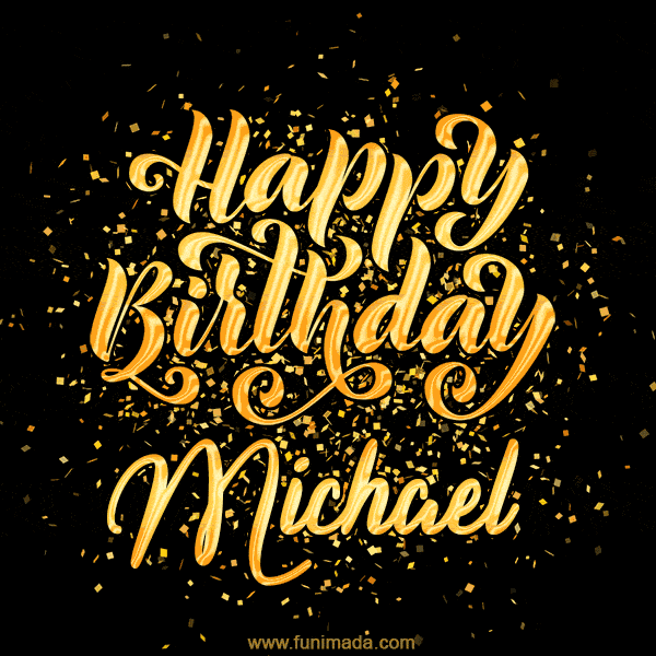 Happy Birthday Card for Michael - Download GIF and Send for Free