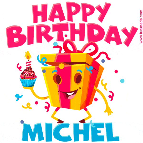 Funny Happy Birthday Michel GIF