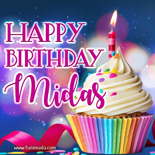 Happy Birthday Midas - Lovely Animated GIF