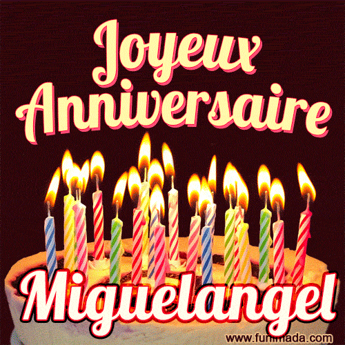 Joyeux anniversaire Miguelangel GIF