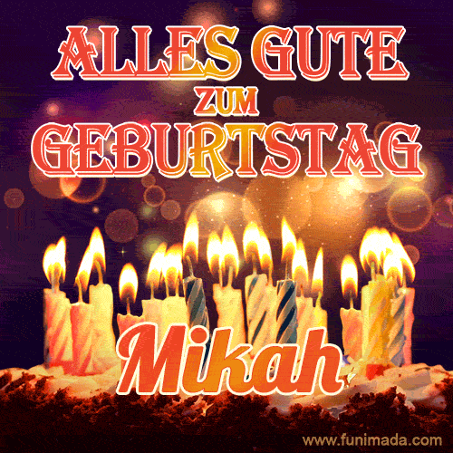 Alles Gute zum Geburtstag Mikah (GIF)