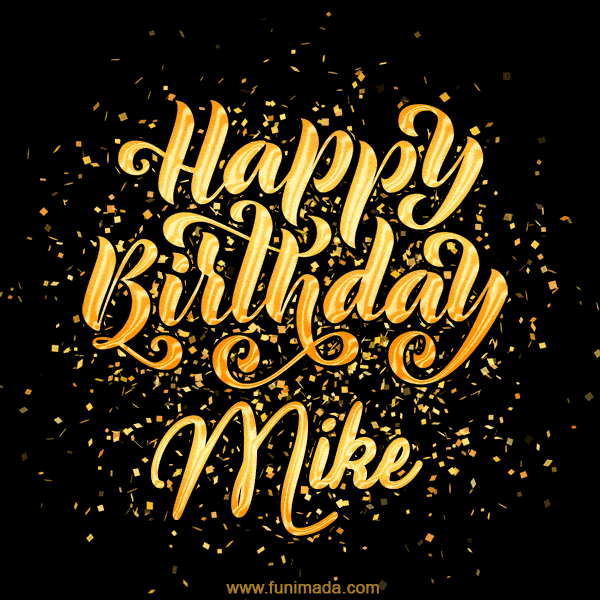 Happy Birthday Card for Mike - Download GIF and Send for Free