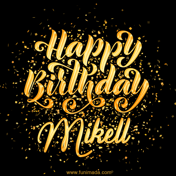 Happy Birthday Card for Mikell - Download GIF and Send for Free