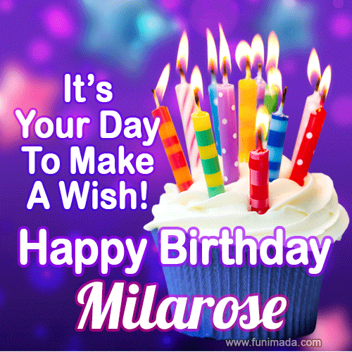 It's Your Day To Make A Wish! Happy Birthday Milarose!
