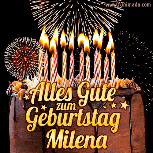 Alles Gute zum Geburtstag Milena (GIF)