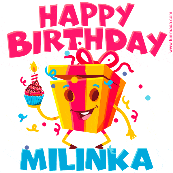 Funny Happy Birthday Milinka GIF