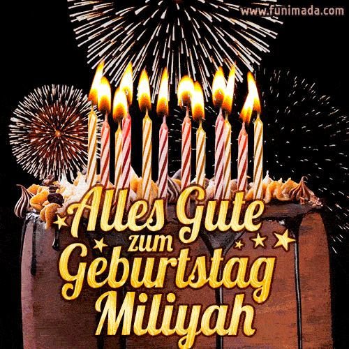 Alles Gute zum Geburtstag Miliyah (GIF)