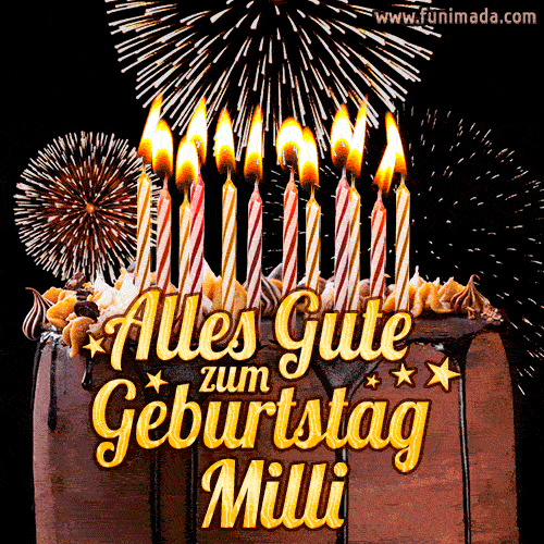 Alles Gute zum Geburtstag Milli (GIF)
