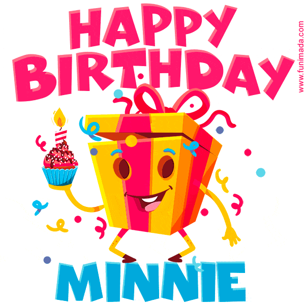 Funny Happy Birthday Minnie GIF
