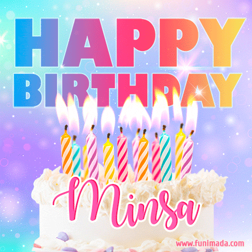Funny Happy Birthday Minsa GIF