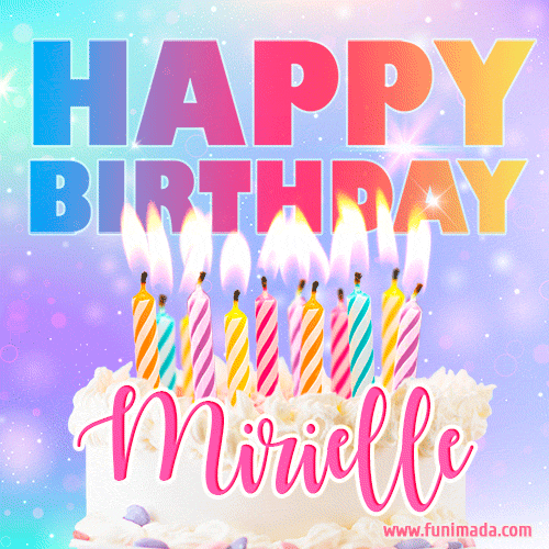 Funny Happy Birthday Mirielle GIF