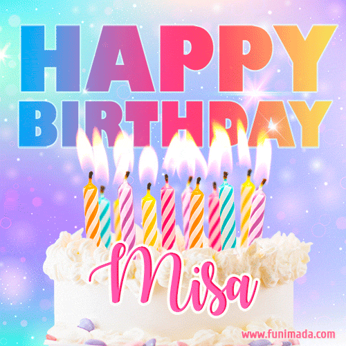 Funny Happy Birthday Misa GIF