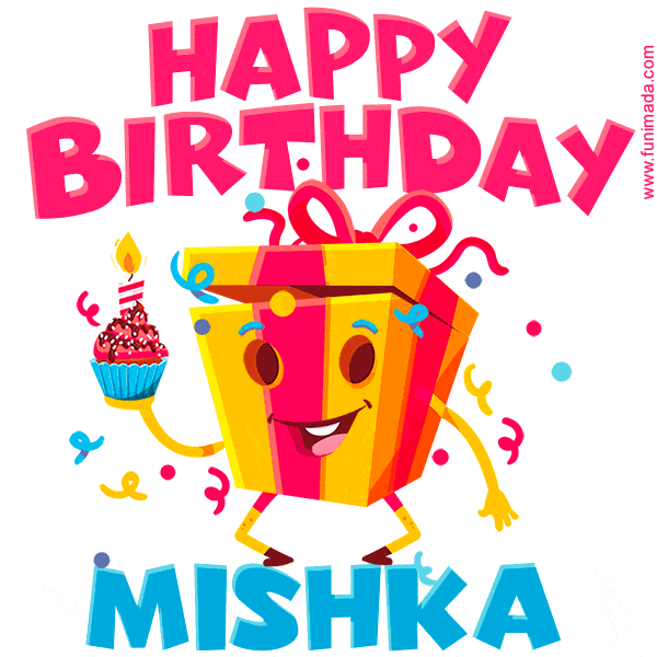 Funny Happy Birthday Mishka GIF